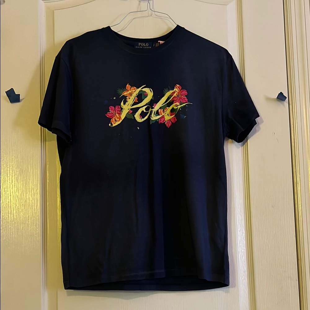 Polo by Ralph Lauren Navy Blue Graphic T-Shirt